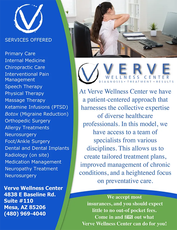 Verve Wellness Center Services Offered Verve Wellness Center Services Offered